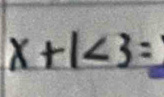 x+1∠ 3=