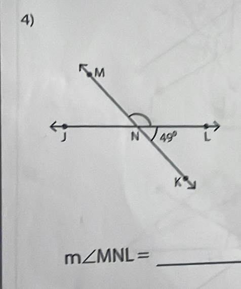 m∠ MNL=