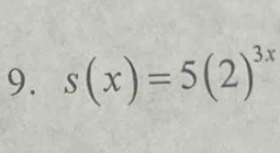 s(x)=5(2)^3x