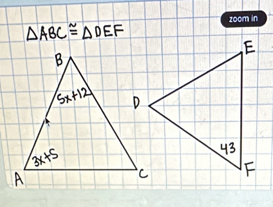 △ ABC≌ △ DEF