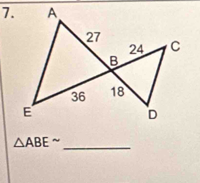 △ ABE^(sim)