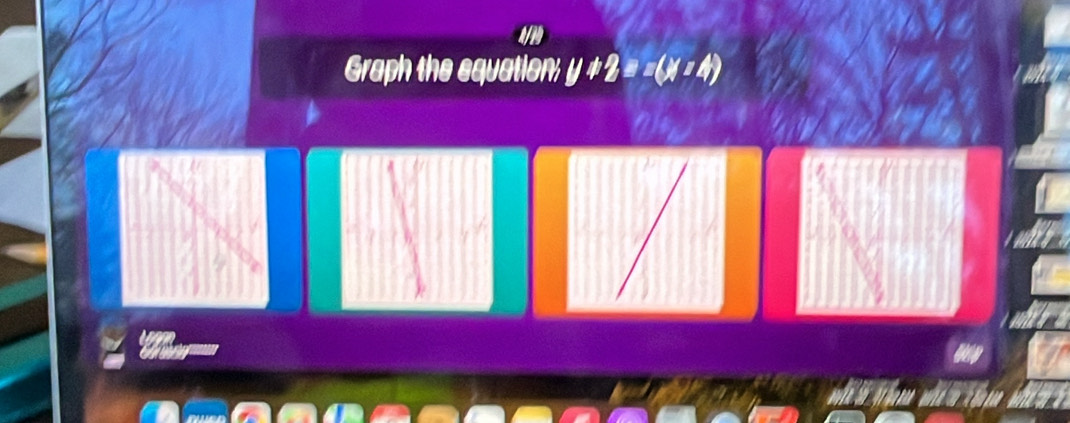 Graph the equation; y+2=-(x-4)
m