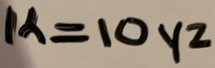 M=10yz