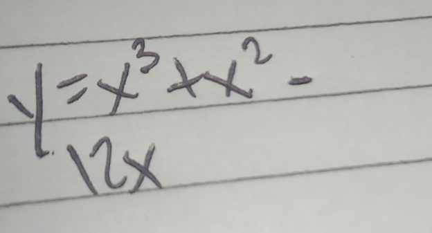 y=x^3+x^2-
l2x