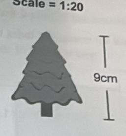 Scale =1:20
9cm