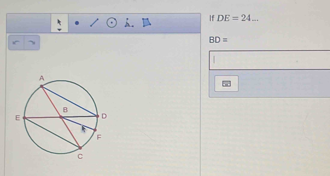 If DE=24... 
、
BD=