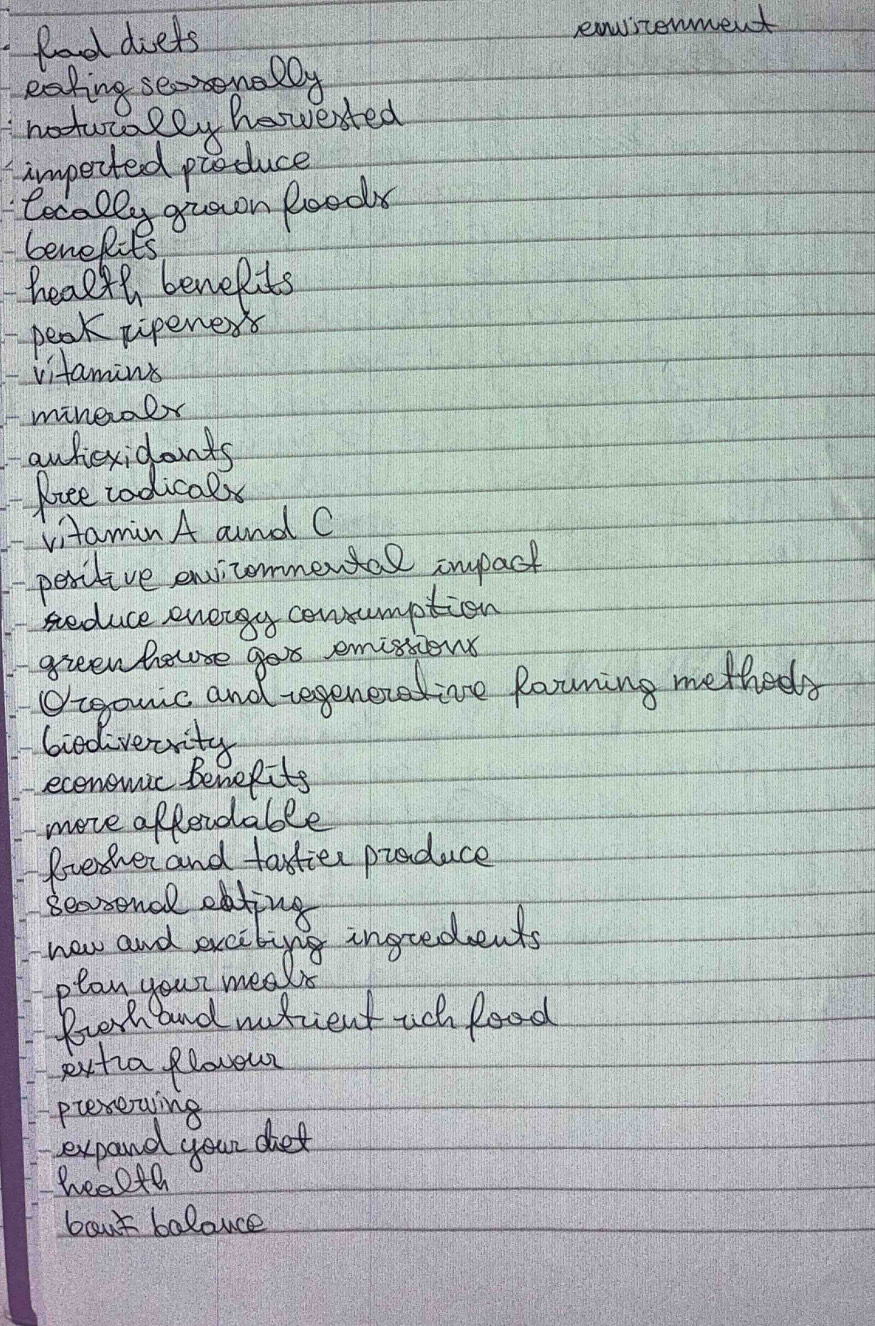 food diets 
eauscenment 
eaking seoxenelly 
notwcolly hervented 
impected produce 
lecolly grown Roods 
benefits 
healte benefits 
peok pipenexs 
vitamins 
minealr 
awfiexidonts 
Dree todicaly 
vitamin A and C 
peritive envizonmental impack 
seduce energy consumption 
green heuse gos emissiens 
Oigauic and regeneretive Rooming metheds 
biedvecrity 
ecenomic Benefits 
more afferdable 
Revever and tastier praduce 
Seasonal eating 
Helaa yea meely ingredents 
fover and wofcient uch food 
extia flover 
prerowing 
expand your doet 
heelte 
bout boloce