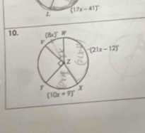 (17x-41)^circ 
10.