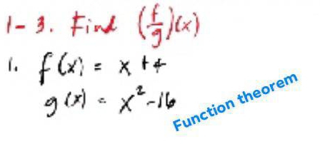 Function theorem