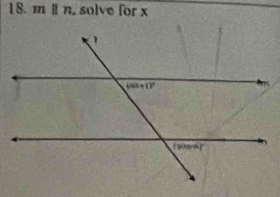 mparallel n , solve for x