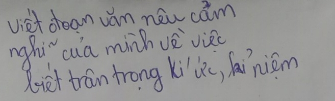 viet dean ván new cām 
nghi cua minhvèviec 
diet tran trong kiic, Ainiom