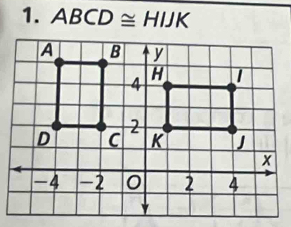 ABCD≌ HIJK