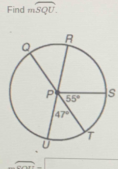 Find moverline SQU.
s
overline SOU =□