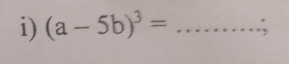 (a-5b)^3= _ 
∴