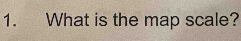 What is the map scale?