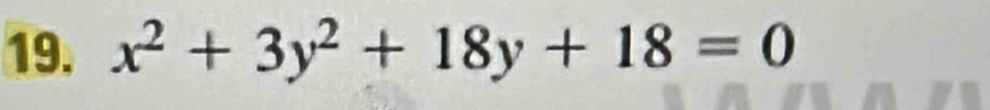 x^2+3y^2+18y+18=0