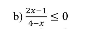  (2x-1)/4-x ≤ 0