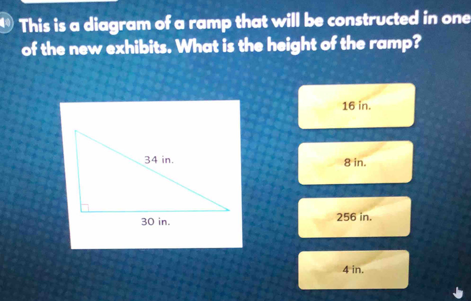 Solved: This is a diagram of a ramp that will be constructed in one of ...