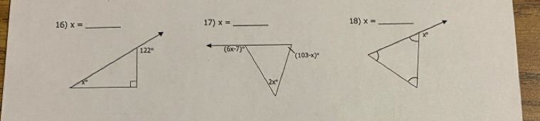 x= _ _18)
17) x=