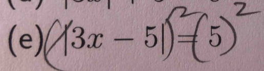 ((3x - 51)=(5)