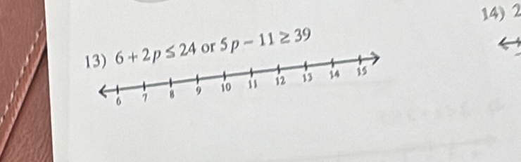 or 5p-11≥ 39