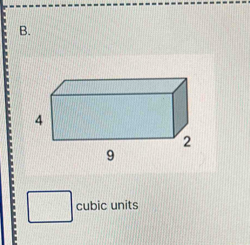 cubic units