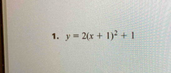 y=2(x+1)^2+1