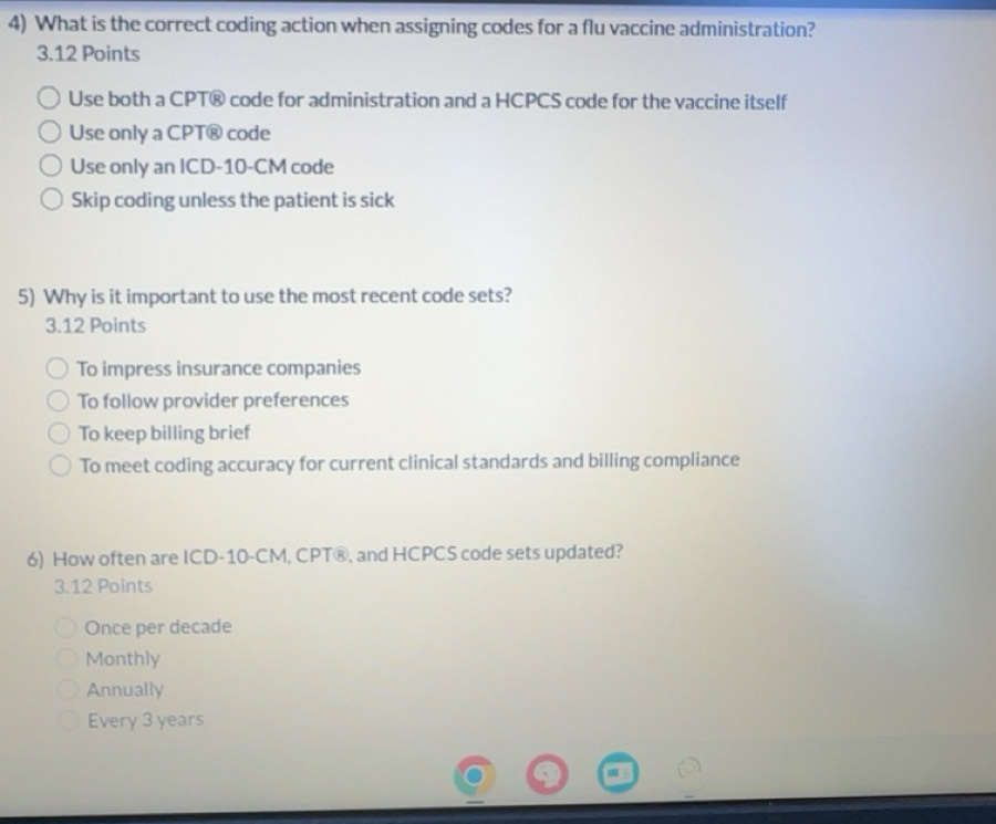 Solved: What is the correct coding action when assigning codes for a ...