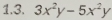 3x^2y-5x^2y