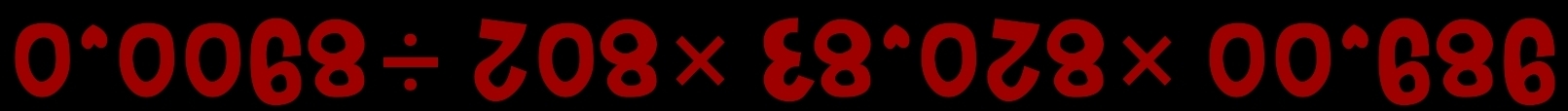 0^(wedge)0068/ 708* 88^(wedge)078* 00^(wedge)686