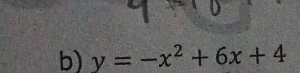 y=-x^2+6x+4