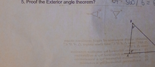 Proof the Exterior angle theorem?