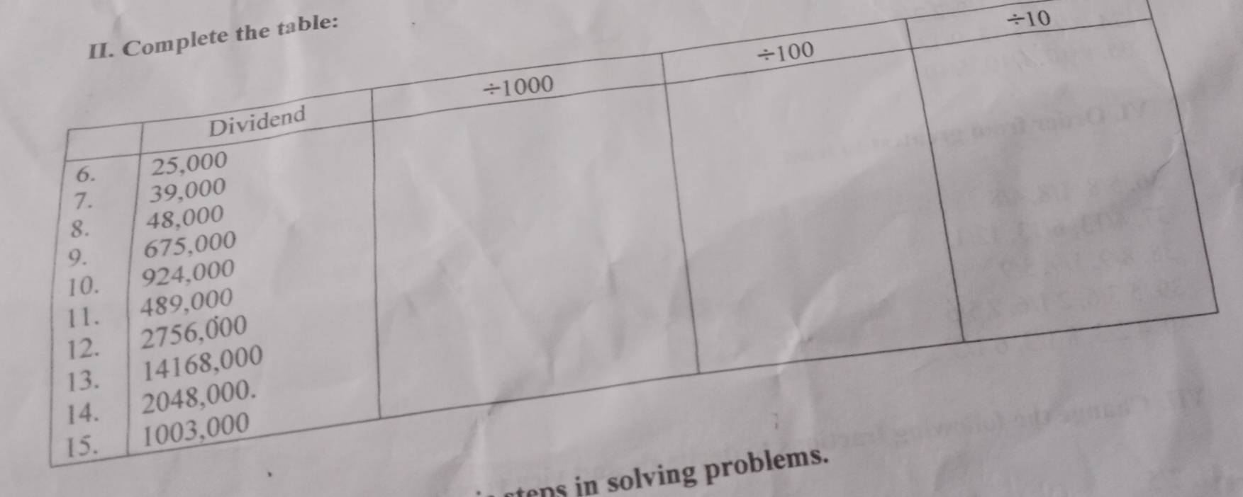 ble:
/ 10
tens in solving