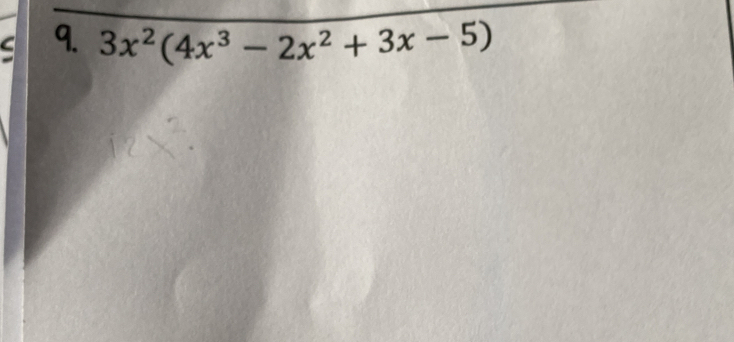 3x^2(4x^3-2x^2+3x-5)