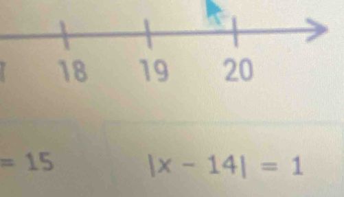 =15
|x-14|=1