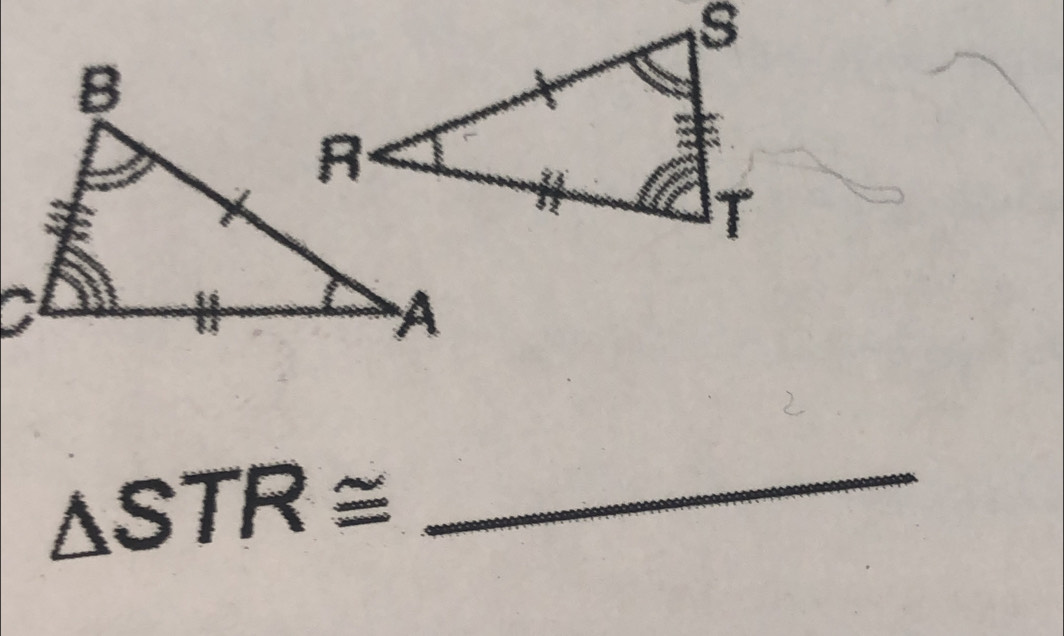 △ STR≌ _