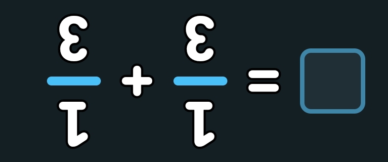 frac varepsilon overline t+frac varepsilon overline t=□