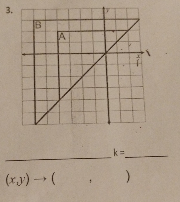 k=
(x,y)to
， )