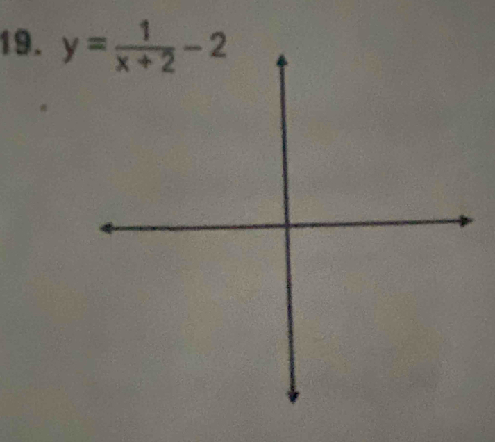 y= 1/x+2 -2