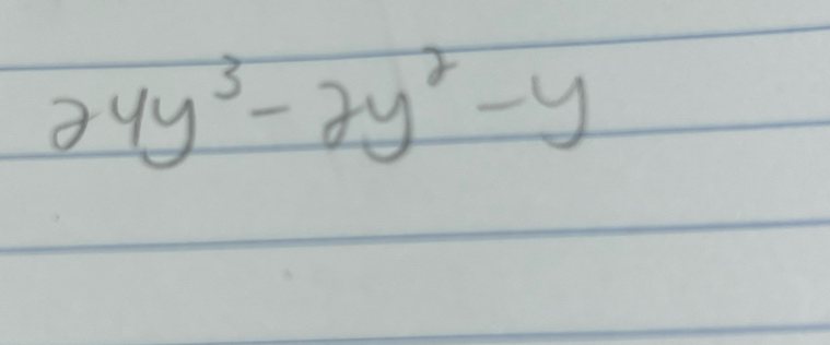 24y^3-2y^2-y