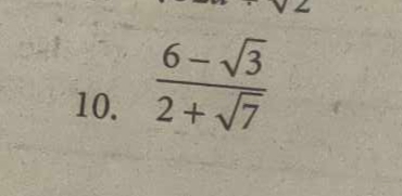  (6-sqrt(3))/2+sqrt(7) 