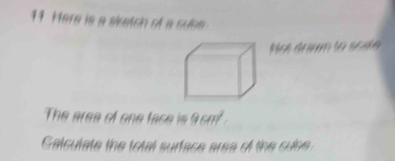 Selesai:Here is a skatch of a cuse Na M ạ la se n The area of one face ...