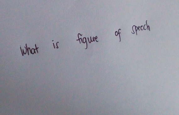 what is figure of speech