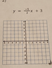 < 
<tex>y= (-5)/2 x+3