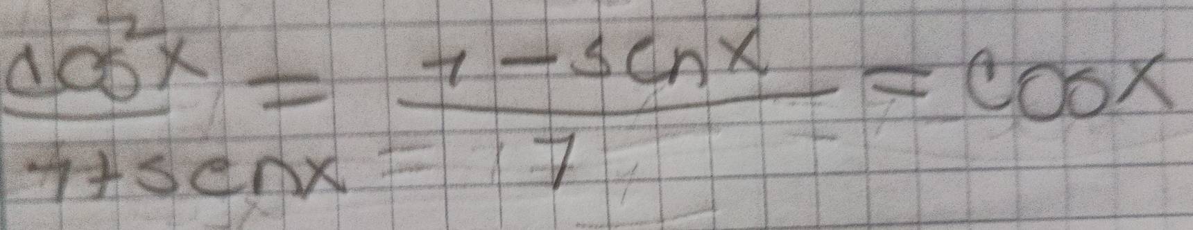  100^2x/7-sin xnx = (1-5cnx)/7 =coox