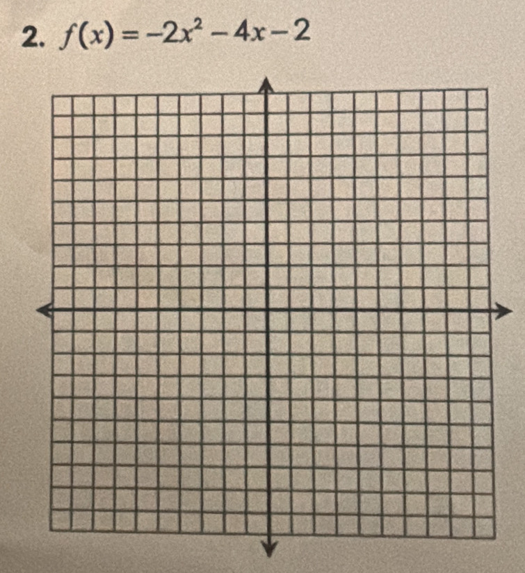 f(x)=-2x^2-4x-2