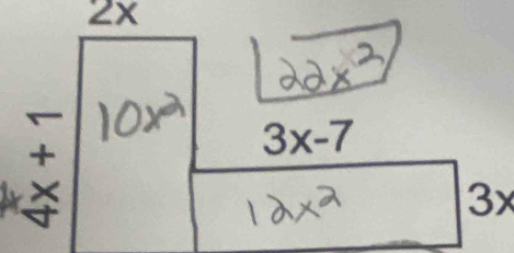 2x
3x-7
3x