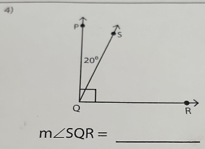 m∠ SQR=