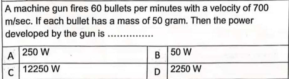 تم الحل:A machine gun fires 60 bullets per minutes with a velocity of ...