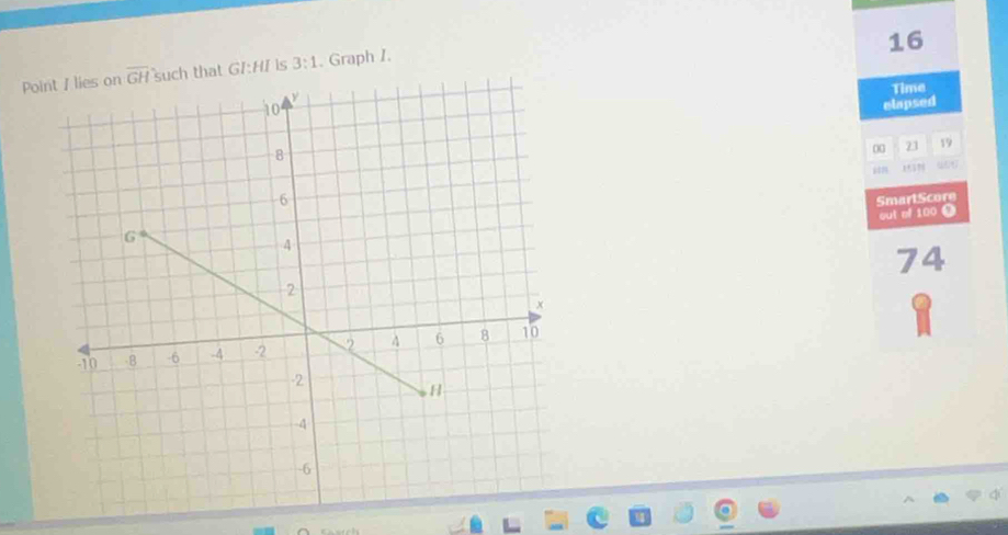 lies onat GI:HI is 3:1. Graph I.
Time
elapsed
00 23 19
i8 158
SmartScore
out of 100 0
74